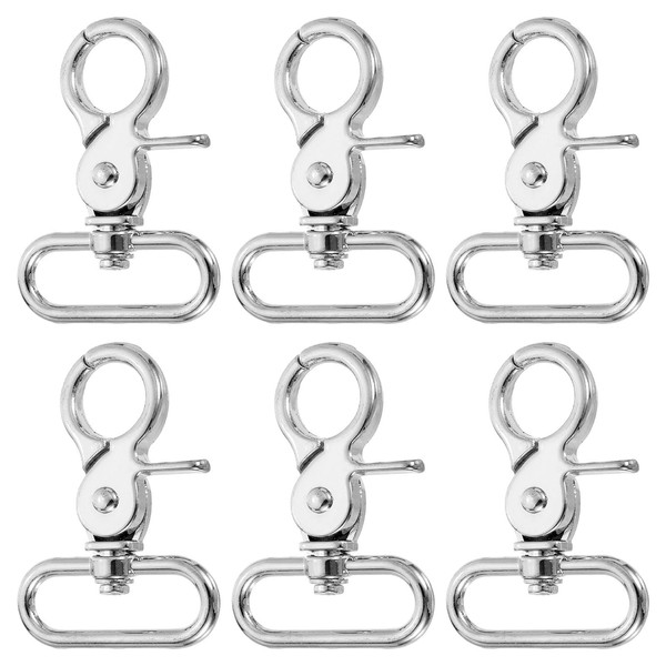 QUARKZMAN Pack of 6 Swivel Snap Hooks, 32 mm (1