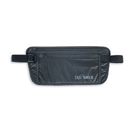 Tatonka Bauchtasche Skin Moneybelt Int. - Flache Hüfttasche mit zwei Reißverschluss-Fächern - Zum versteckten Tragen unter der Kleidung (black), 14 x 28 cm