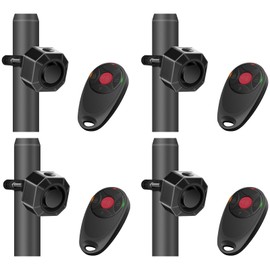 NineLeaf Bike Alarm Anti Theft with Remote Control, Rechargeable Bike Tail Light, 113dB Loud Alarm, USB-C Charging, IP65 Waterproof, for Bicycles, E-Bikes, Scooters, Motorcycles (4 Pack)