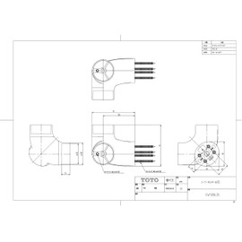 TOTO EWT12BL35#WS Corner Holder, φ1.4 inches (35 mm), Warm Silver