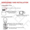 APIELE 22mm Momentary Push Button Switch Metal Head Plastic Body