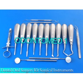 ODM 17 DENTAL ORAL SURGERY KIT SURGICAL INSTRUMENTS FORCEPS ELEVATORS