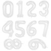 10 Pcs Number Foil Balloons 0-9, 16 Inch Self Inflating