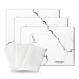 Chrisma Derma Lab 12 Cotton Pads, 100 Pieces, 3 Pieces / 크리스마 더마랩 12 화장솜, 100개입, 3개