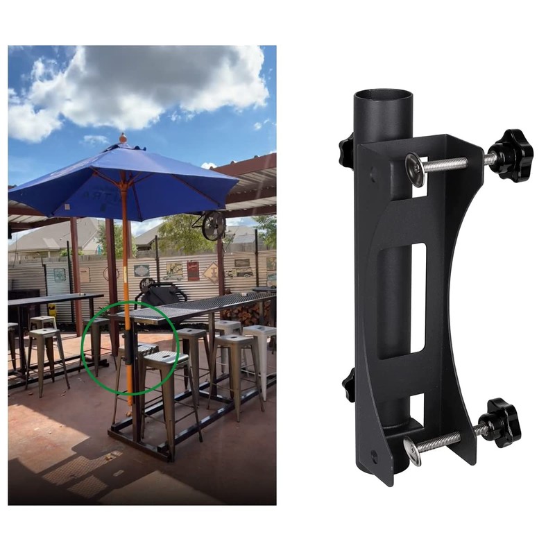 VANROUG Parasol Holder Patio Umbrella Stand Mount Umbrella Stand Bench