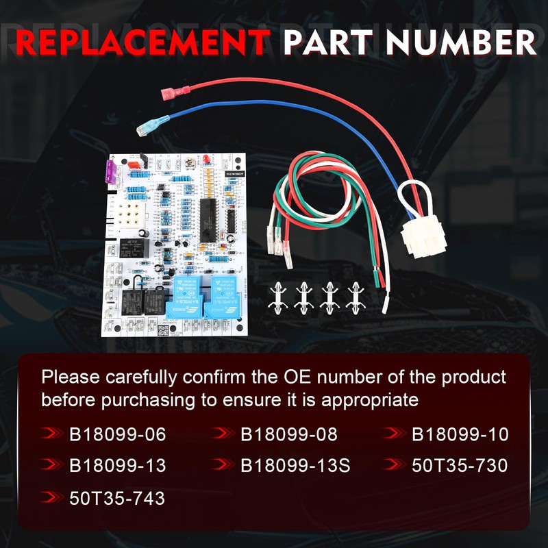 B18099-13 Furnace Control Board Compatible with Goodman 50T35