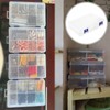 MANCHAP 8PCS 8 Grids Clear Bead Storage Box, Adjustable Plastic