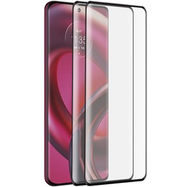 XINXUSONG 2Pcs Screen Protector for MOTO EDGE 30 FUSION,3D Curved Full Coverage Anti-Scratch 9H Hardness For MOTO EDGE 30 FUSION 6.6" 3D Curved Edges Tempered glass Protector Film