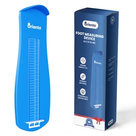 ORIENTO Shoe Sizing Gauge Children and Adults EU Size from 15 to 48 - Foot Gauge Children and Adults with Standard Shoe Size - Shoe Gauge for Children and Adults (Blue), blue