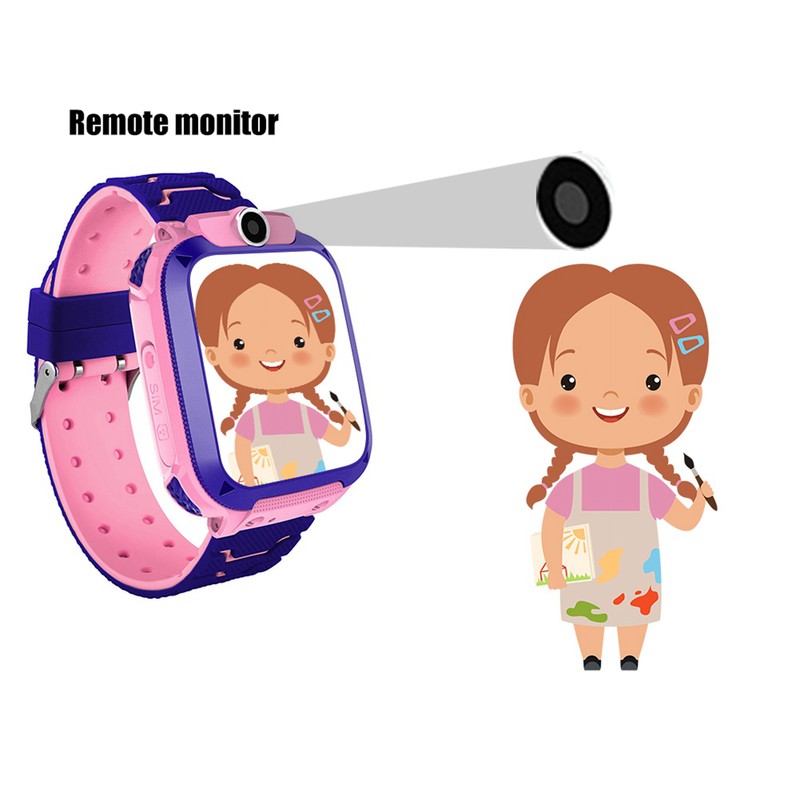 LBS GPS Location Kid Tracking Smartwatch Children Phone Watch Emergent