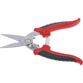Kraftmann 50620 Stainless Steel Universal Scissors, Silver/Red/Black, 180 mm