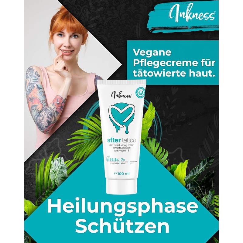 Inkness® After Tattoo (100ml) - Pflege für tätowierte Haut mit