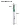 sourcing map Router Bit 1/4" Shank 1/8" Cutting Dia Single