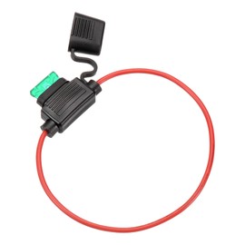 DMiotech Inline Fuse Holder DC 32V 16 AWG Waterproof Blade Fuse Holder 30A for Automotive, Marine, Truck, Motorcycle Green