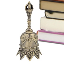 Call Bell - Vintage Brass Bell Loud - Solid Metal Decorative Brass Rattle, Handcrafted Pet Training Toy for Cow Cat Dogs