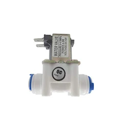 GENEDEY 1/4" DC 12V Solenoid Valve N/C Normally Closed Water Inlet Flow Switch