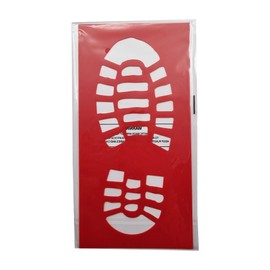 Santa Footprint Stencil – Reusable Plastic Template for Santa’s Boot Prints – Fun Christmas Activity for Kids