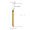 QUARKZMAN 10pcs 0.7mm Titanium Coated Carbide Milling Cutter Engraving Router