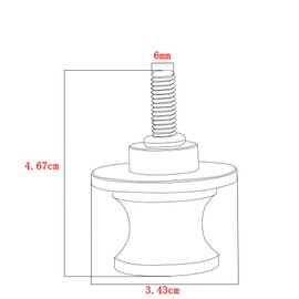 ZYAKOMO Fit For YAMAHA MT-09 Tracer MT 09 SP FZ09 2014-2023 MT09 2024 Motorcycle CNC 6MM Swingarm Spools Slider Stand Screws (Black)
