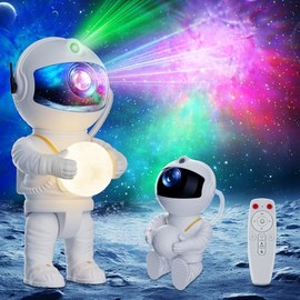 Feliigo Sternenhimmel Projektor, Astronaut LED Sternenprojektor sitzen/stehen, 8 Nebelmodi, 2 Sternenmodi & Timing, 5 Helligkeit & Geschwindigkeit, Fernbedienung Mond Nachtlicht fr Kinder Erwachsene Party