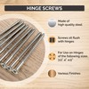 Hinge Outlet Wood Screws, Heavy-Duty Screws for Doors, Cabinets, Furniture