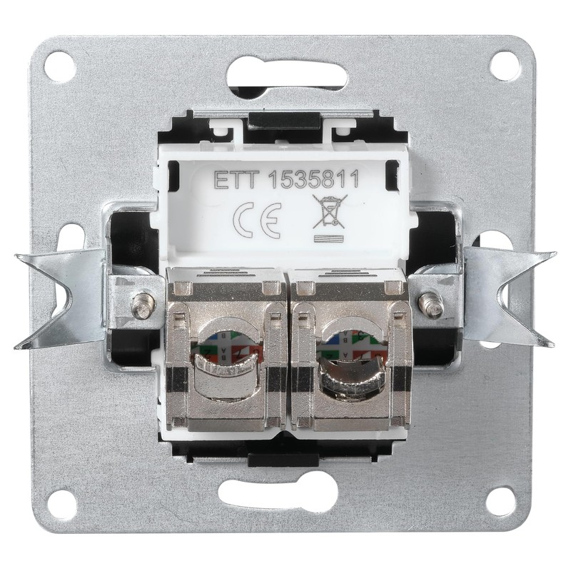 McPower Flair Network Socket | CAT6A, Flush-Mounted, Fully Shielded, 10