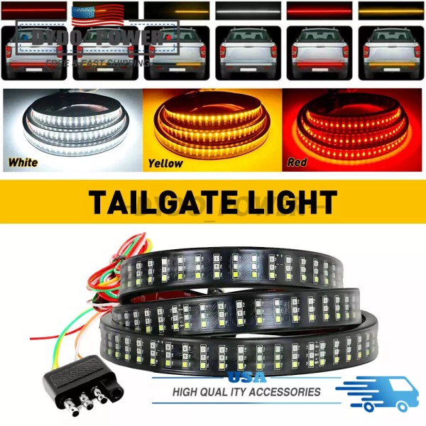 Cahuczlhoz 48" Inch Tailgate LED Light Bar Truck Brake Reverse