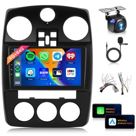 【4+64G】 for Chrysler PT Cruiser 2005-2010 Android Car Radio Stereo,Wireless CarPlay Android Auto,9 inch IPS Touchscreen Car Stereo Bluetooth5.0, GPS, WiFi, SWC,59UI,32EQ AI DSP + HD Backup Camera