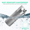 TISKY Mini Pill Box Container (2Pack), Portable Titanium Waterproof Keychain