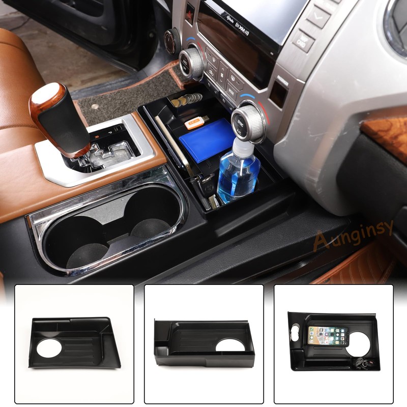 Aunginsy Central Control Storage Box Compatible with Toyota Tundra 2014-2021