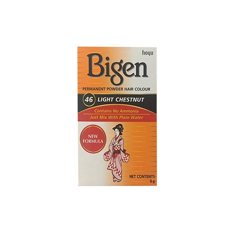 Bigen Tinte Polvo, Castaño Medio, 29.01 gr