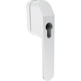 ABUS Lockable Window Handle FG500 HZ for Profile Half Cylinder - Child Lock & Burglary Protection for Windows, Ideal for Locking Systems - Prepared for Holding a Half Cylinder - White