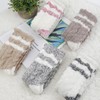 Fuzzy Socks with Grips for Women, 5 Pairs Soft Fluffy