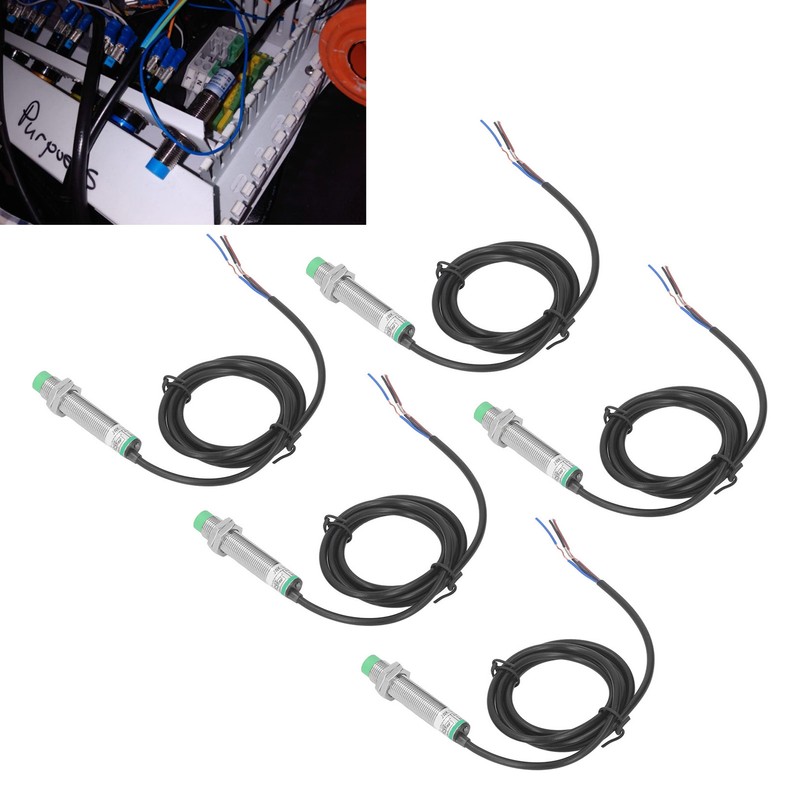 5PCS Inductive Proximity Sensor Non Contact Proximity Switch M12 NPN