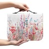 Glomenade Pink Flower Bible Bags for Women Girls, PU Leather