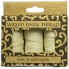 Lineco Waxed Linen Thread 3Pk Natural by Lineco
