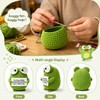 HAIDWEN Crochet Frog, Cute Frog Gifts for Friends, Office Desk