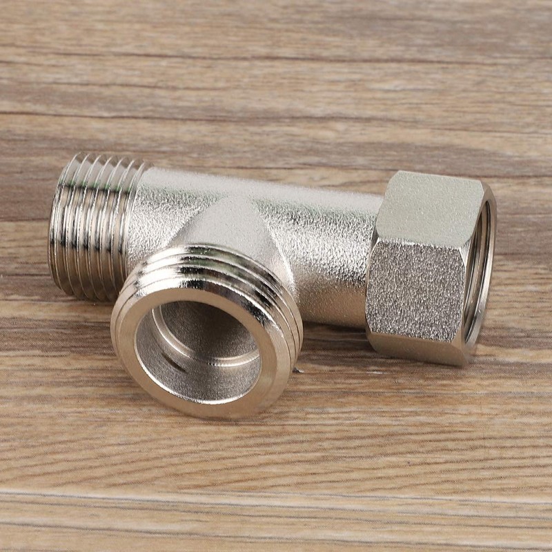 EBTOOLS Set of 2 three-way connector, connection for toilet diverter