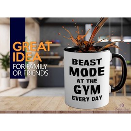 Flairy Land Fitness Two Tone Black Edition - Gym Every Day - Gym Weighlifting Vegetarian Bodycuilder Workout Cardio Coach Trainer