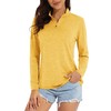 MAGCOMSEN Sun Protection Shirts for Women Long Sleeve Workout Shirts for Women Athletic T Shirts for Women Quick Dry Ginger XL