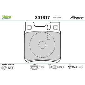Valeo 301617 Brake Pads