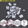 Twidec/340PCS 304 Stainless Steel Wire Rope Cable Thimbles and Aluminum