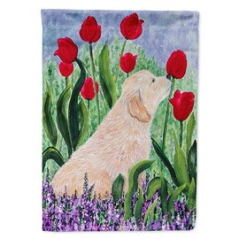 Caroline's Treasures SS8610GF Golden Retriever Flag Garden Size, Small, Multicolor