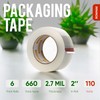 ROWNAK Clear Packaging Tape – 2.0mil Thick, 2.0 inches Wide,60