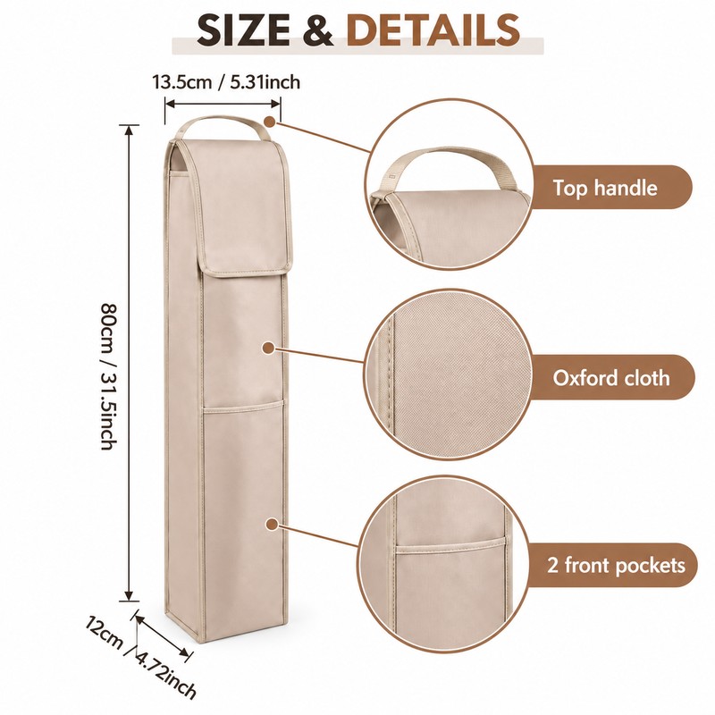 Gift Wrapping Paper Storage Bag with Multiple Pockets – Durable