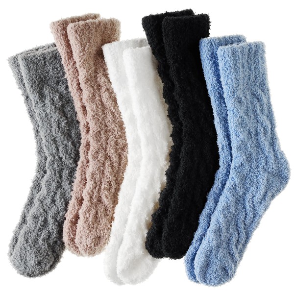 DoSmart Womens Fuzzy Socks Cozy Fluffy Winter Warm Slipper Socks