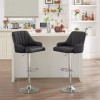 VECELO Bar Stools Set of 2 Adjustable Counter Kitchen Dining