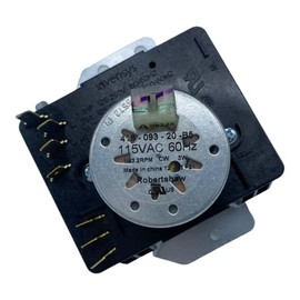 Krooli W10185975 WPW10185975 Clothes Dryer Timer 115VAC 60Hz 3W Replacement Model Specific Not Universal