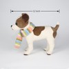 CU-MATE 12" Realistic Jack Russell Terrier Plush - White &