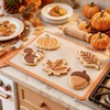 Fall Thanksgiving Cookie Cutters Set 7Pcs - Large Turkey, Pumpkin,